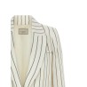 Pinstripe twill blazer
