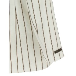 Pinstripe twill blazer