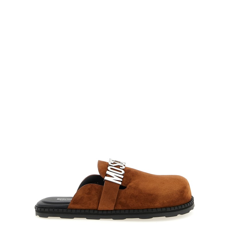 Suede sabots