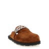 Suede sabots