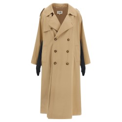 Trench coat with gloves