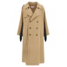 Trench coat with gloves