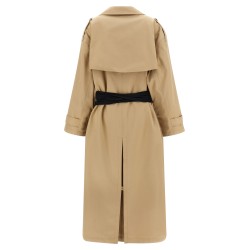Trench coat with gloves