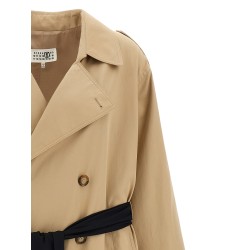 Trench coat with gloves