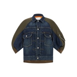 Hybrid bomber jacket