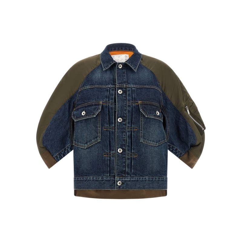 Hybrid bomber jacket