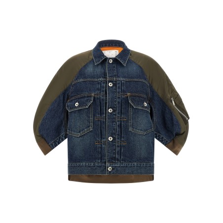 Hybrid bomber jacket