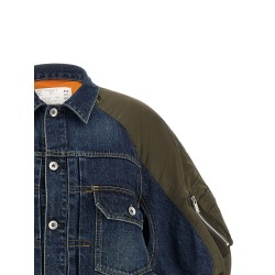 Hybrid bomber jacket