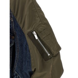 Hybrid bomber jacket