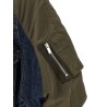 Hybrid bomber jacket