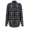 Fringed hem reversible shirt