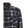 Fringed hem reversible shirt