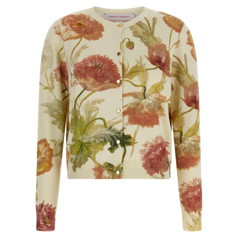 Floral print cardigan