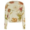 Floral print cardigan