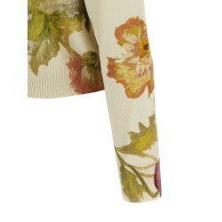 Floral print cardigan