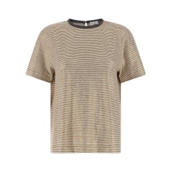 'Shiny Collar Detail' T-shirt