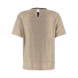 'Shiny Collar Detail' T-shirt
