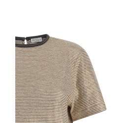 'Shiny Collar Detail' T-shirt