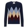 Argyle pattern sweater
