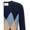 Argyle pattern sweater