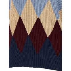 Argyle pattern sweater