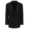Tone-on-tone polka dot blazer