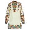 Printed poplin dress