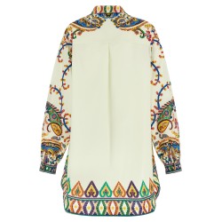 Printed poplin dress