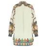 Printed poplin dress