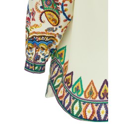 Printed poplin dress