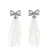 'Bow Beaded Waterfall' earrings