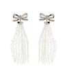 'Bow Beaded Waterfall' earrings