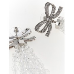 'Bow Beaded Waterfall' earrings