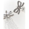 'Bow Beaded Waterfall' earrings