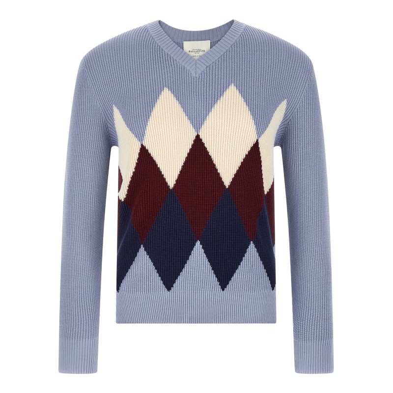 Argyle pattern sweater