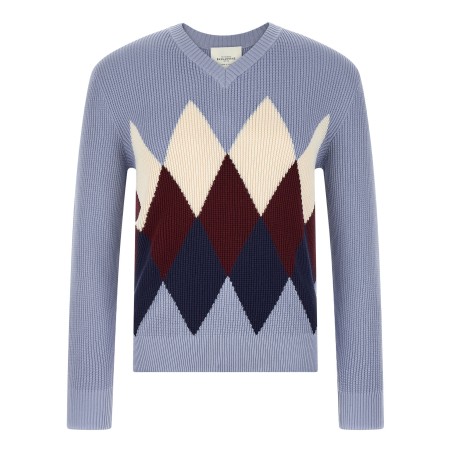 Argyle pattern sweater