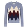 Argyle pattern sweater