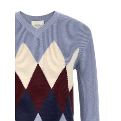 Argyle pattern sweater