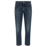 Logo embroidery jeans
