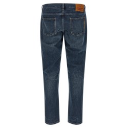 Logo embroidery jeans