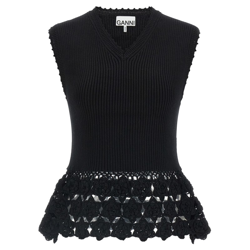 'Cotton Crochet' vest