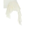 Silk ruffle tank top