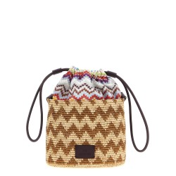 Zig zag bucket bag