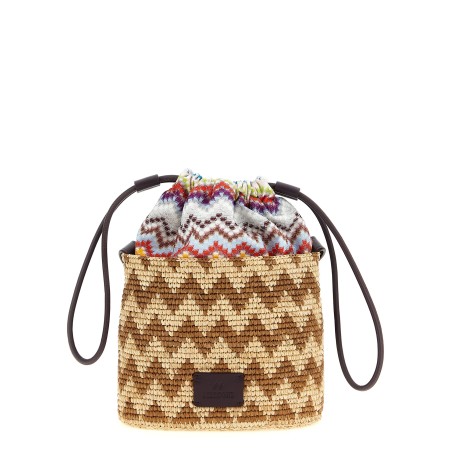 Zig zag bucket bag