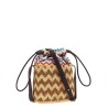 Zig zag bucket bag