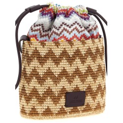Zig zag bucket bag