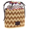 Zig zag bucket bag