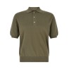 Cotton knit polo shirt