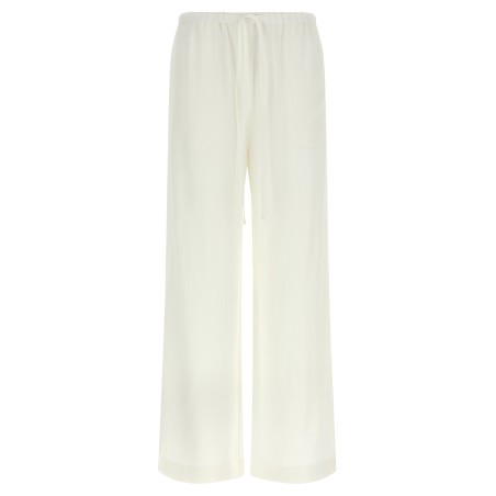 Pants with raised stripes