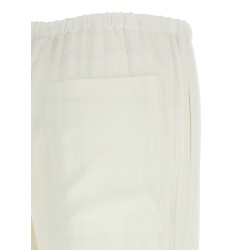 Pants with raised stripes